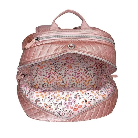 Vera Bradley Iconic Campus Backpack, Rose Quartz - Picture 9 of 10